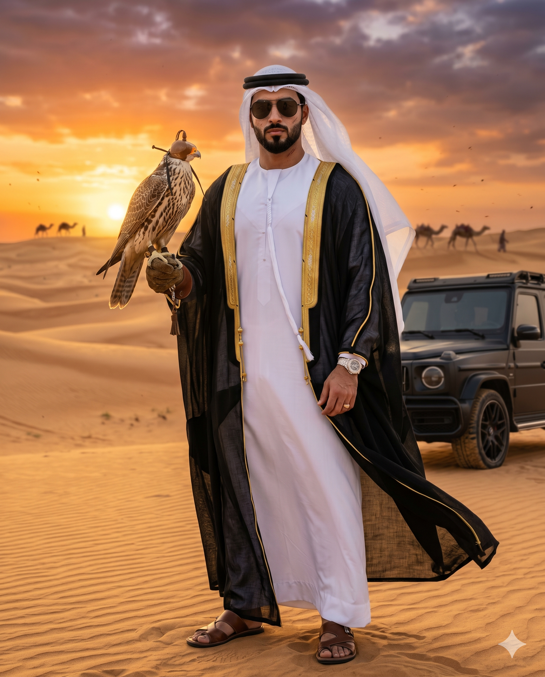 Desert Falcon King Portrait