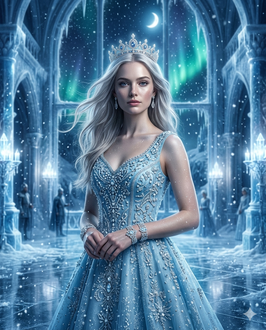 Frozen Crown Queen AI Photo Prompt